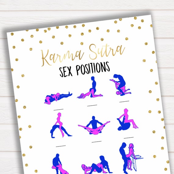 Guess The Position Sex Positions Bachelorette Party Games