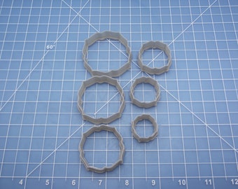 Cutter Set #120 / Frame Clay Cutters / Polymer Clay Cutters / Clay Cutter Set / Clay Shape Tools / Nested Shape Cutters