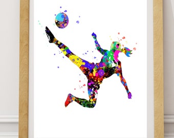 Soccer art | Etsy