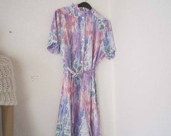 Vintage 60s dress dress pastel summer dress L