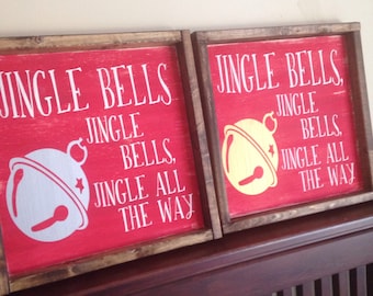 GOLD* Jingle Bells Sign