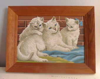 Vintage CATS PAINT by NUMBER