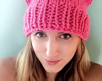 Pussyhat | Bulky Soft Yarn | Women's Rights Pink Pussy Hat