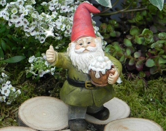 Miniature Gnome fairy garden accessory Welcome to my garden