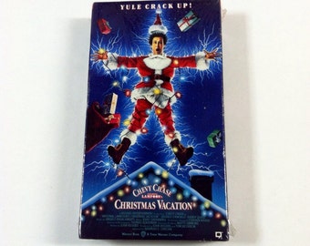Vintage Christmas Vacation VHS Tape, Sealed National Lampoon's Chevy Chase Film, Holiday Comedy Movie
