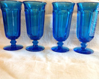 Four Imperial Williamsburg Iced Tea or Parfait Goblets