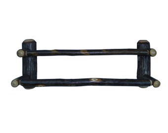 Barn Wood Bath Double Towel Bar