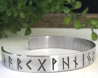 Rune Bracelet - Viking Jewelry - Women Men Viking - Norse - Viking Protection - Viking Wedding - Elder Futhark - Runes - Pagan Wedding