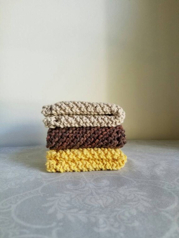 Sunflower Dishcloth Trio