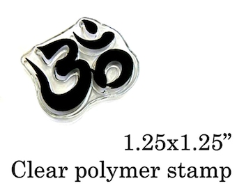 P49 OM-Ohm crystal clear polymer rubber stamp