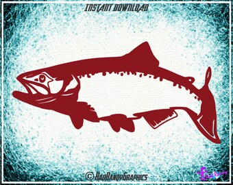 Salmon, Design Element, Cut Files, EPS, SVG, PNG, Vector