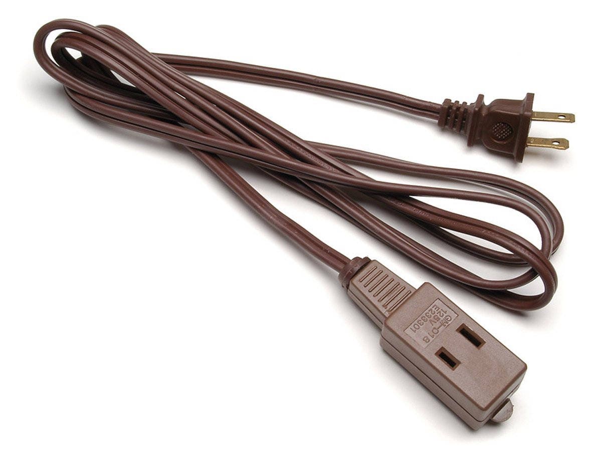 6 ft Brown Extension Cord