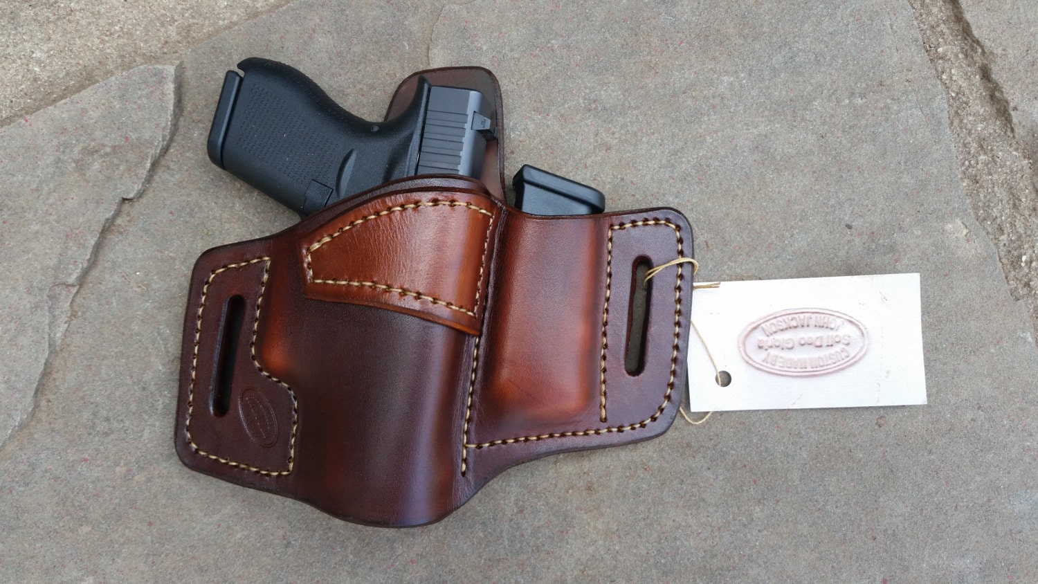 Right / Brown / OWB Mag /Glock 43 holster