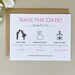Timeline Save the Date Wedding Card