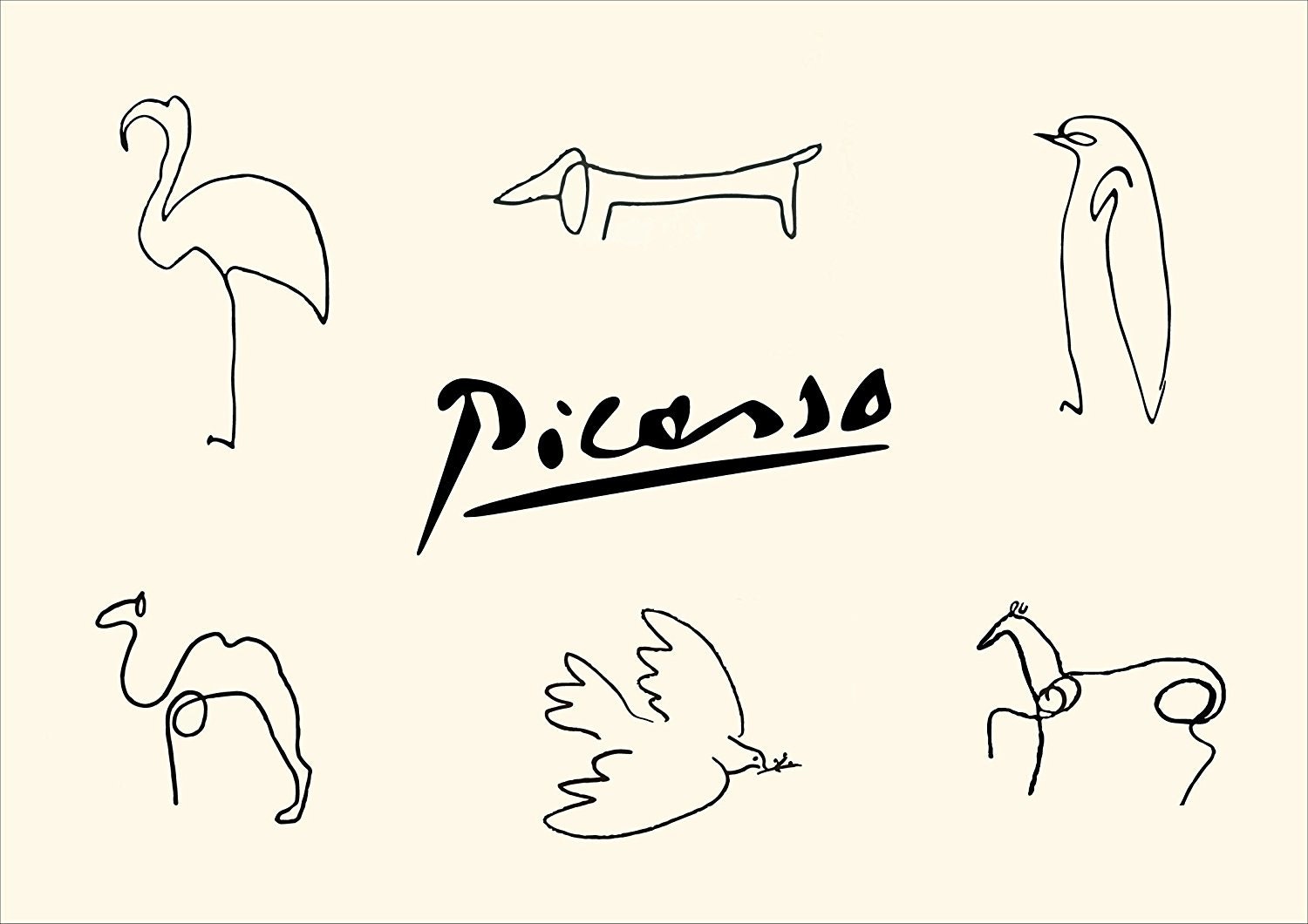 Image result for picasso line drawings