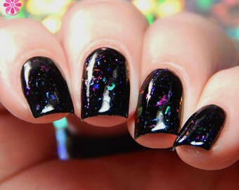 I Am In A Dream Nail Polish - color-shifting flakie holo top coat