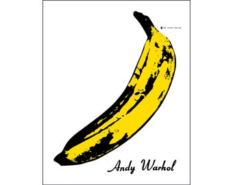 Andy Warhol poster banana Velvet Underground poster pop art print cool poster album record cover art
