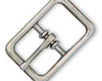 Center Bar Roller Buckle 5/8" (1.6 cm) Nickel Plated 1510-00