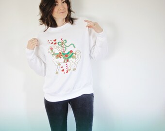 SALE!! Vintage Christmas Sweatshirt | Adorable Tacky Christmas Sweater