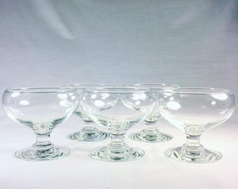 Set of 5 Coupe Dessert Glasses