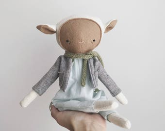 SALE the foundlings | handmade cloth lamb doll | "aster"