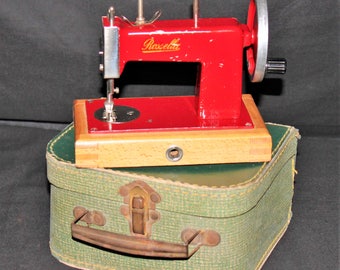 Antique Rossella Miniature Sewing Machine, Toy Sewing Machine