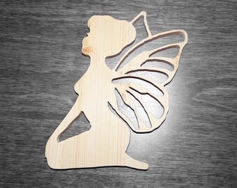 Little Fairy wood silhouette