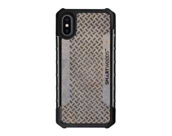 iPhone X - Solid Armor 5-willow pattern Bars Concrete - Cover