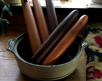 French Tapered Rolling Pin, Pie Pin, Baking, Focaccia, Bread, Cookies