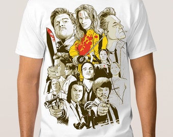 Tarantino All Movies Art T-shirt, Men's Women's All Sizes