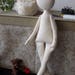PDF sewing pattern for Blank Doll for crafting 14''- DIY tutorial- ready to print for cloth doll body