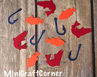 Fishing Confetti. Fishing Party. Boy Party. Fishing. Confetti. Party Supplies. Craft Supplies. Fishing Theme Party. Fishing Birthday