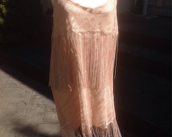 1920's Roaring Twenties, Jazz Age, Flapper Fringe Style Dress