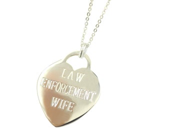 Silver Police Wife Necklace - (Free Shipping)