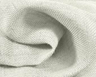White Burlap Fabric - by the Yard