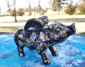 Flying Pig/ When Pigs Fly Decor/ Pig Decor/ Wings