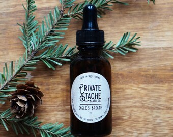BEARD OIL: Pine,Cedarwood,Beard Conditioner,Private Stache,Eagles Breath,Beard Oil,Gifts for Him,Beard Grooming
