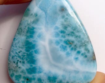 Larimar teardrop polished cab