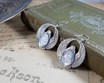 Pewter Angel Earrings