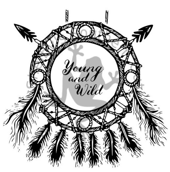 Download Young and Wild Dream Catcher SVG file