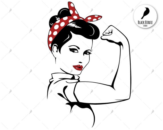 Download Rosie the Riveter svg strong woman svg strong woman clipart