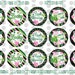 Polka Dot Ribbon Spot Charming Black Bottle Cap Image Digital Instant Download Irish St. Pat's Clover Pink Lucky