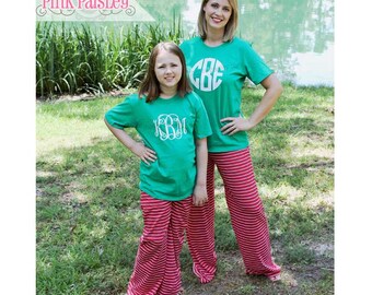 Womens Personalized Christmas Pajama Set | Mommy and Me | Matching PJs