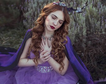 Antler headband Satyr horns Horn Headband, Burning man, Festival, moss crown, nature Crown, faun headpiece,Faux Antler