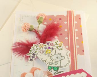 little mouse congratulations card