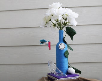 Cinderella Wine Bottle Center Piece