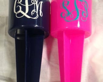 Monogrammed Beach Spiker, Personalized Beach Cup, Sand Spike, Beach Cup Holder, Drink Holder, Sand Cup with Vinyl Monogram, Blank for DIYers
