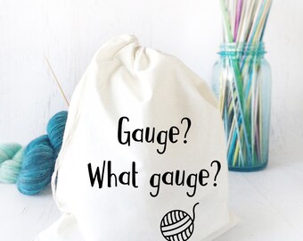 Funny Knitting Bag- Project Bag- Yarn Bag- Knitting Tote- Gift for Knitter- Project Organizer- Sock Bag- Yarn Storage- Yarn Caddy- Knitting