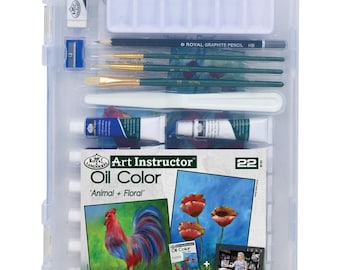 Art Instructor- Clearviwe Oil Paint Kit - 2 Projects, 22 Pc