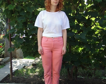 SALE 80's vintage women's coral pants